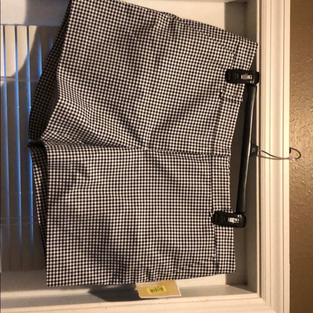 Calvin Klein blue and white checkered pants